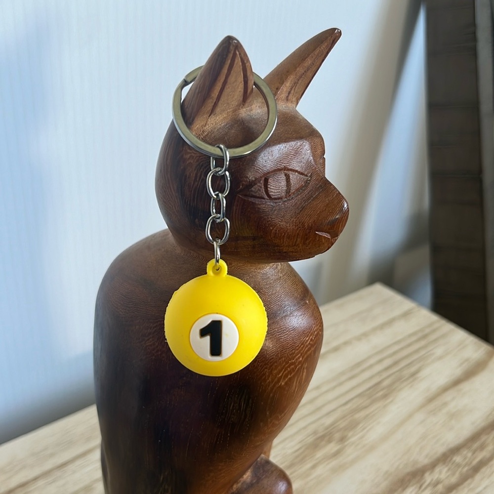 Pool Ball Keychain